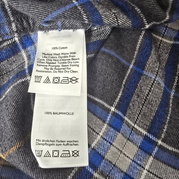 Bundle 2 Eddie Bauer Men's Button-Down Long Sleeve Plaid Flannel Size TXXXL Pack - Picture 7 of 15